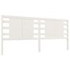 vidaXL Hoofdbord 206x4x100 cm massief grenenhout wit