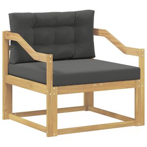 vidaXL Buiten Midden Sofa Polyester Wit