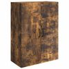 vidaXL Wandkast Gerookt eiken 66 x 34,5 x 90 cm Bewerkt hout