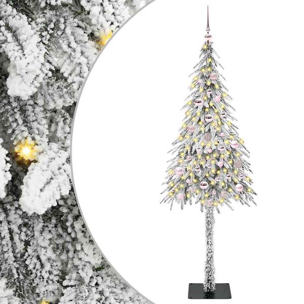 vidaXL Kerstboom met 150 LED met standaard Wit 150 cm PE en staal