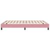 vidaXL Bedframe zonder matras 160x210 cm fluweel roze