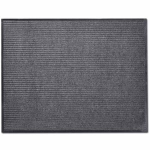 vidaXL Deurmat 90x60 cm PVC grijs