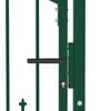 vidaXL Poort met speerpunten 104x97 cm staal groen