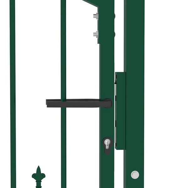 vidaXL Poort met speerpunten 104x97 cm staal groen