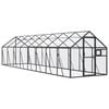 vidaXL Voli&egrave;re 1,79x8x1,85 m aluminium antracietkleurig
