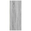 vidaXL Boekenkast 40x30x77 cm bewerkt hout grijs sonoma eikenkleurig
