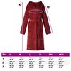 vidaXL Badjas Hoodie Bordeaux Rood xxl Flanel