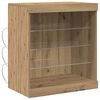 vidaXL LED Sideboard Artisan Eiken 60,5 x 37 x 67 cm Bewerkt hout