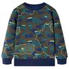 Kindershirt 140 gem&ecirc;leerd donkerkakikleurig