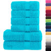 vidaXL 6-delige Handdoekenset SOLUND 600 g/m&sup2; turquoise