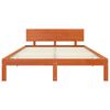 vidaXL Bedframe Wasbruin 135 x 190 cm Massief grenenhout