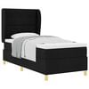 vidaXL Boxspringbed met hoofdeinde Zwart 190 x 90 cm Stof