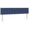 vidaXL Boxspring met matras stof blauw 180x200 cm