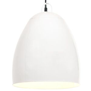 vidaXL Hanglamp industrieel rond 25 W E27 42 cm wit
