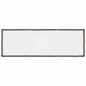 vidaXL Doorzichtig zeildoek met zeilringen 1x3 m polyethyleen