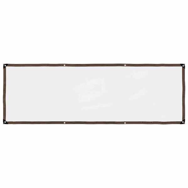 vidaXL Doorzichtig zeildoek met zeilringen 1x3 m polyethyleen