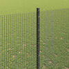 vidaXL Hek met Paal Grijs 1,5 x 50 m Staal en PVC