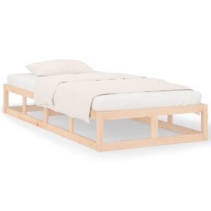 vidaXL Bedframe massief hout 90x200 cm