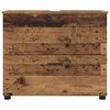 vidaXL Badkamer Kast Oud Hout 76,5 x 35 x 64 cm Bewerkt hout & Metaal
