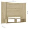vidaXL Tv-wandmeubel 120x23,5x90 cm bewerkt hout sonoma eikenkleurig
