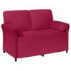 vidaXL 2-Zits Sofa Wijnrood 138 x 83 x 95 cm Fluweel