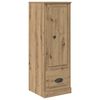 vidaXL Hoge kast met lade 3 pcs Artisan Eiken Bewerkt hout
