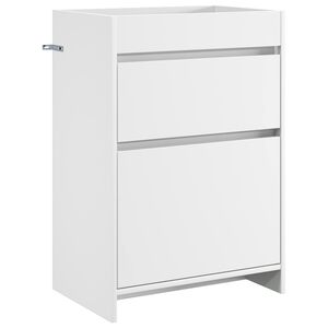 vidaXL Badkamer Onder Wasbak Kast Wit 56 x 37,5 x 81 cm Bewerkt hout