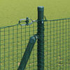 vidaXL Hecke met palen Groen 1.5 x 10 m Staal