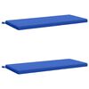 vidaXL Bank Kussens SOEST 2 st 100% Polyester Koninklijk Blauw