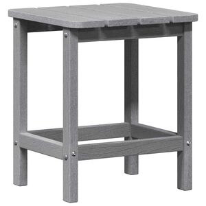 vidaXL Adirondack Zij Tafel Lichtgrijs 38 x 38 x 46 cm HDPE