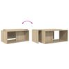 vidaXL Koffietafel Set 2 pcs Sonoma Eiken Bewerkt hout