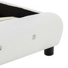 vidaXL Bed met matras kunstleer wit 140x200 cm