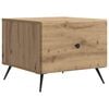 vidaXL Salontafel Artisanaal eiken 49 x 50 x 40 cm Bewerkt hout