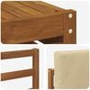 vidaXL Buiten bankenset 8 pcs Natuurlijk en Beige Massief Acaciahout