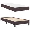 vidaXL Boxspringbed met matras Donkerbruin 90 x 190 cm Stof