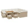 vidaXL Tuin Sofa Set 13 st 12-Aantal zitplaatsen Beige en Cr&egrave;me
