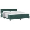 vidaXL Boxspringbed met matras Donkergroen 180 x 200 cm Fluweel