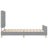vidaXL Bedframe met hoofdeinde Lichtgrijs 140 x 200 cm Stof