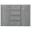 vidaXL Dressoir 88x30x65 cm bewerkt hout grijs sonoma eikenkleurig