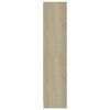 vidaXL Boekenkast met 3 schappen 60x24x109 cm bewerkt hout sonoma eik