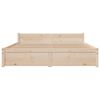 vidaXL Bedframe massief hout 140x190 cm