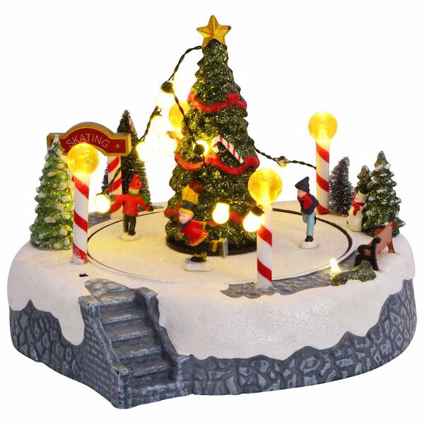 vidaXL Kerstdorp Decoratie Multikleur 22 x 21.5 x 17 cm Kunststof