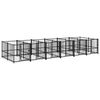 vidaXL Hondenkennel voor buiten 11,26 m&sup2; staal