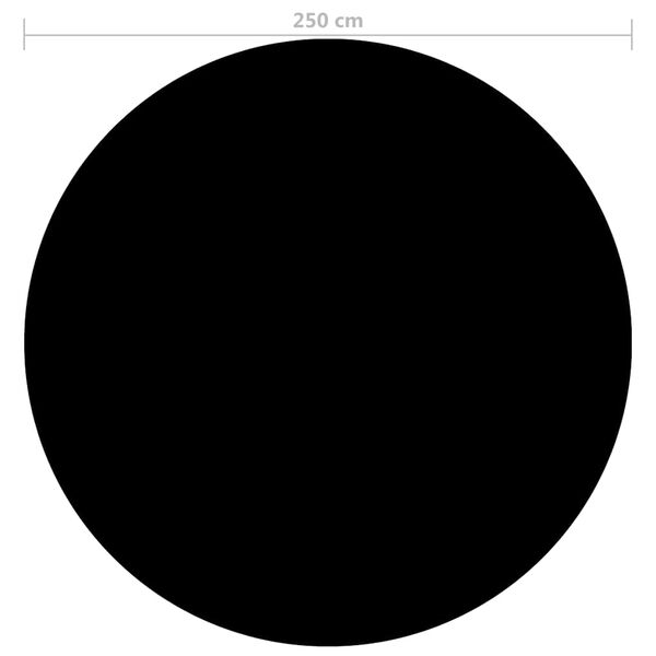 vidaXL Zwembadhoes 250 cm PE zwart