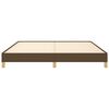 vidaXL Bedframe zonder matras stof donkerbruin 180x200 cm