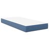 vidaXL Bedmatras met matras Blauw 90 x 200 cm Stof