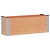vidaXL Verhoogde plantenbak Bruin 100 x 30 x 36 cm WPC en Aluminium