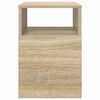 vidaXL Bijzettafel 2 pcs Sonoma Eiken 30,5 x 30 x 45 cm Bewerkt hout