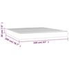 vidaXL Pocketveringmatras 160x200x20 cm fluweel lichtgrijs