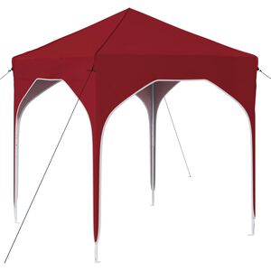 vidaXL Pop-up partytent 194 x 194 x 245 cm Bordeauxrood